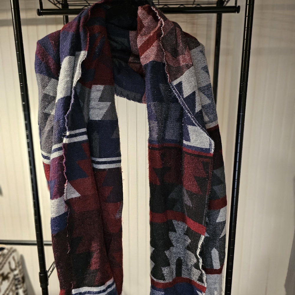 Old Navy Multicolor Patterned Scarf